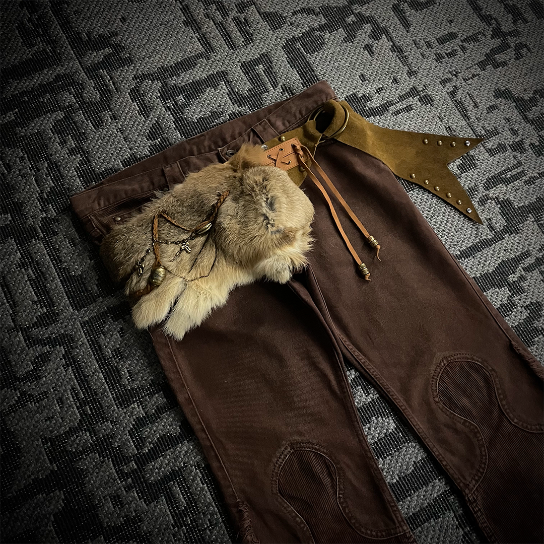 Dm for offer/Led Rechwe Sword Corduroy Flared Jeans (not included belt)