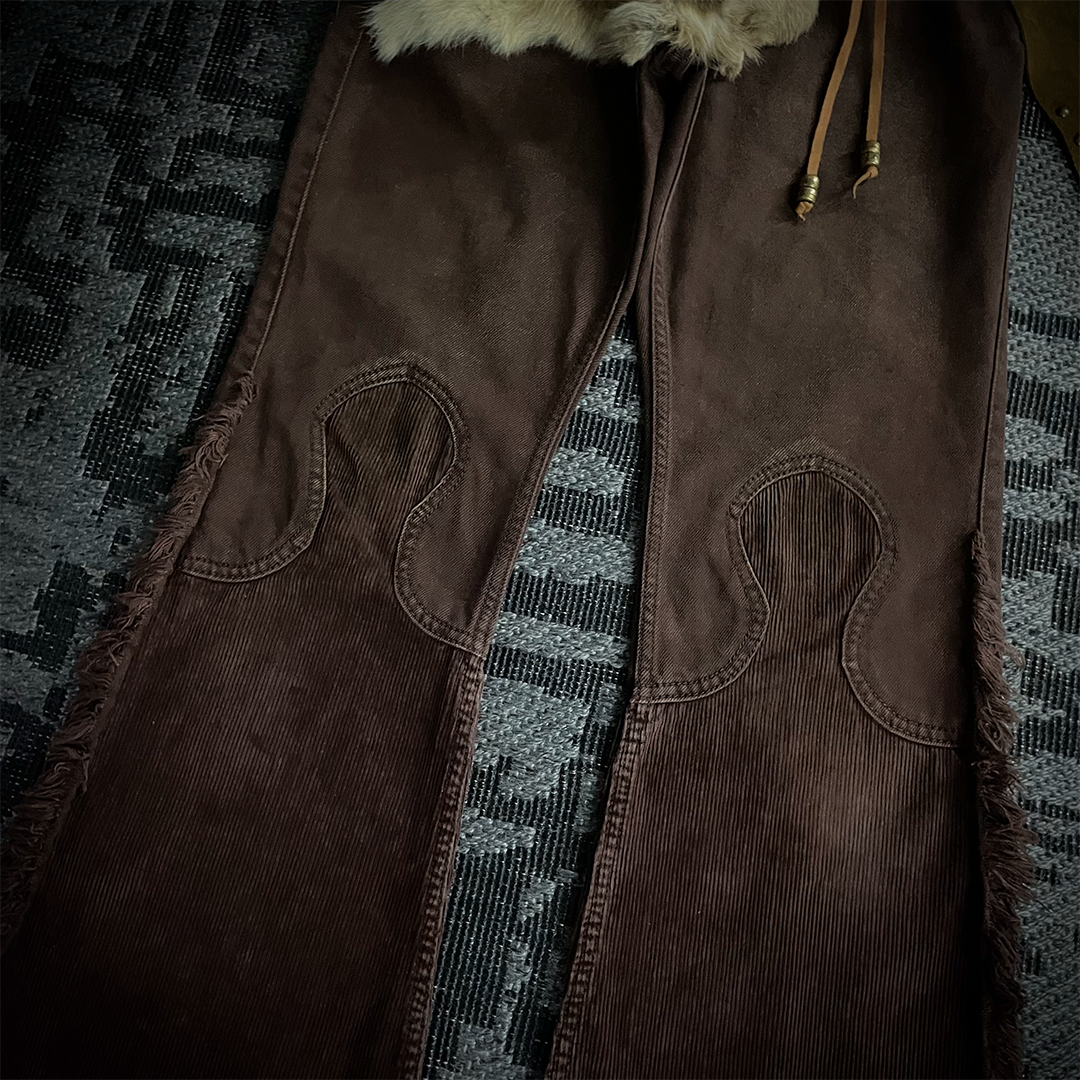 Dm for offer/Led Rechwe Sword Corduroy Flared Jeans (not included belt)