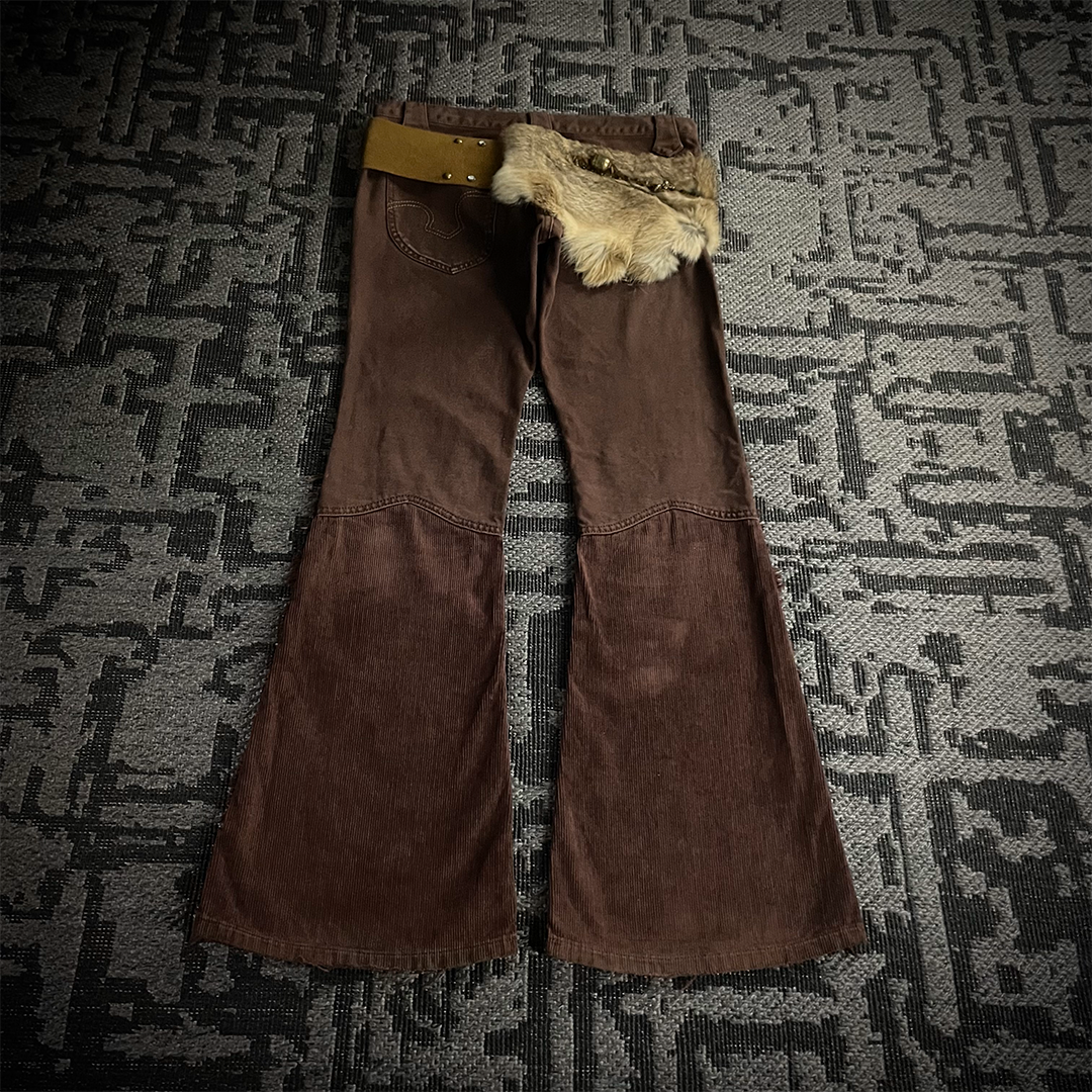 Dm for offer/Led Rechwe Sword Corduroy Flared Jeans (not included belt)