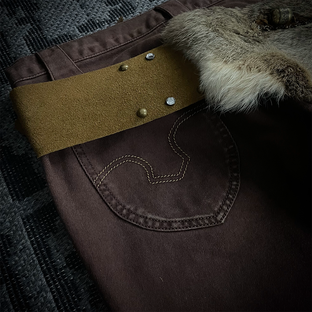 Dm for offer/Led Rechwe Sword Corduroy Flared Jeans (not included belt)
