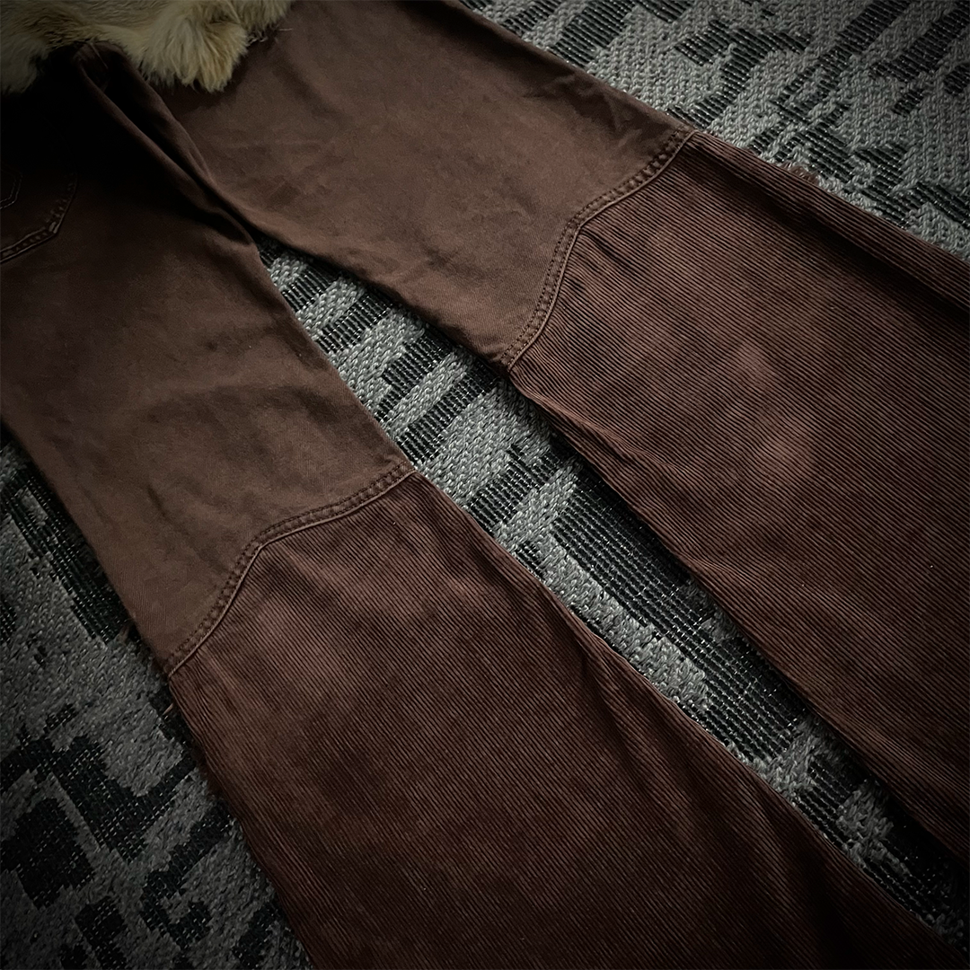 Dm for offer/Led Rechwe Sword Corduroy Flared Jeans (not included belt)