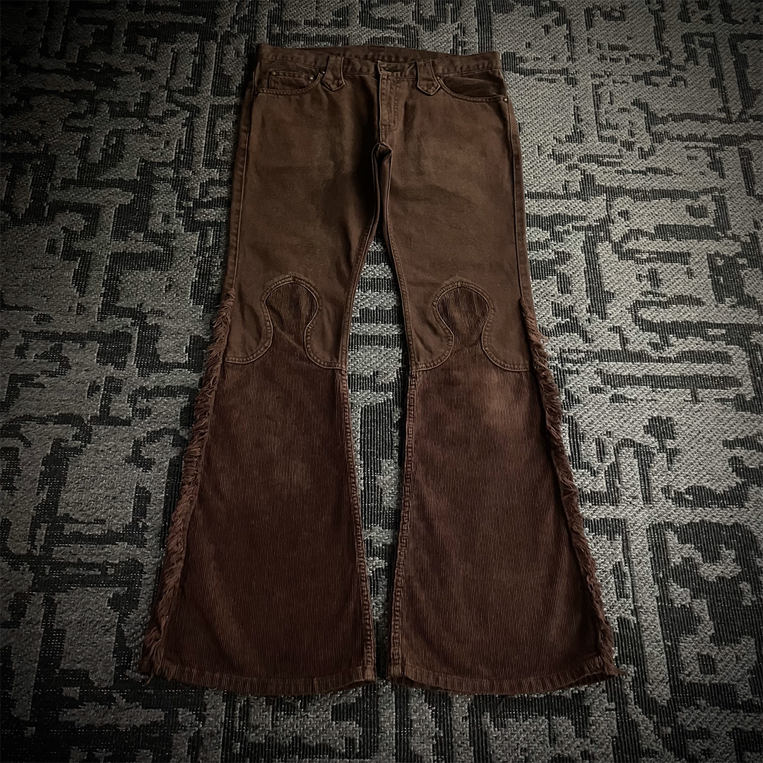 Dm for offer/Led Rechwe Sword Corduroy Flared Jeans (not included belt)
