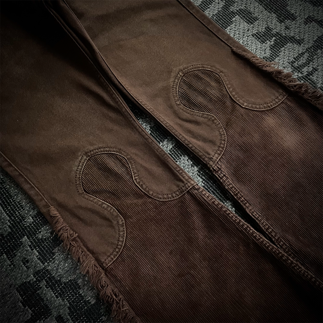 Dm for offer/Led Rechwe Sword Corduroy Flared Jeans (not included belt)