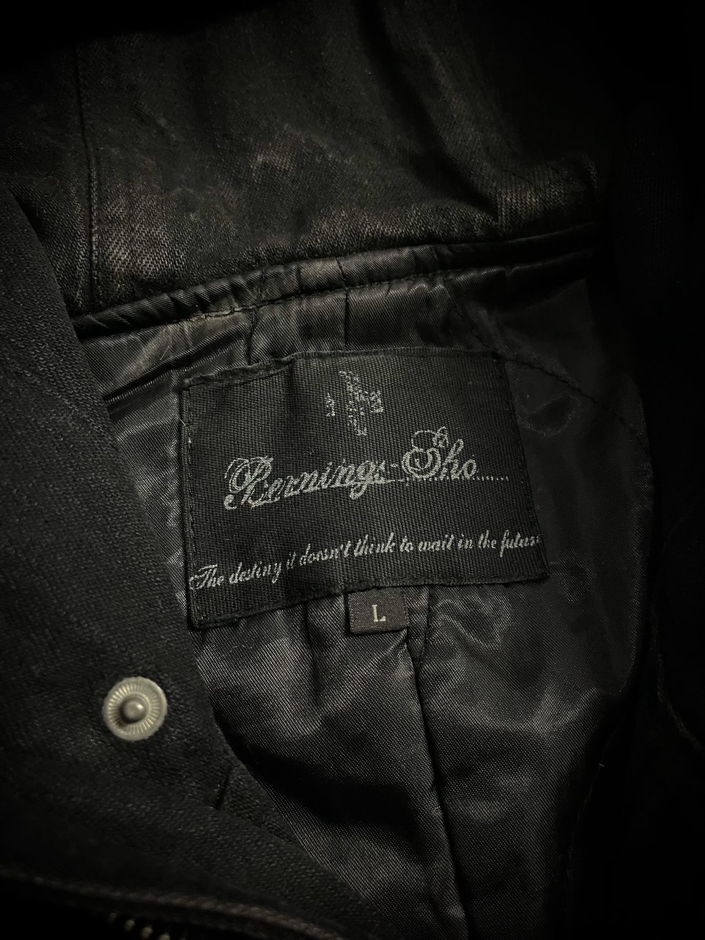 Bernings Sho Poem Seditionaries Buckle Denim Hoodie Jacket