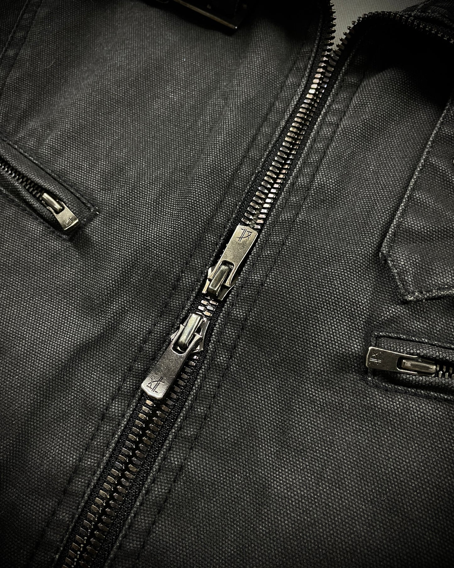 Schlüssel Back Lace Up Rider Faded Canvas Jacket