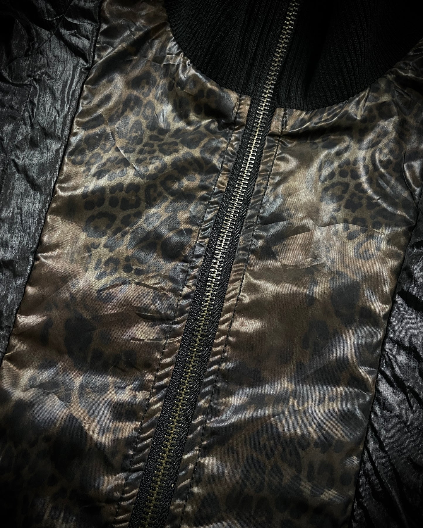 LA GATE Leopard Layered Hidden Hood