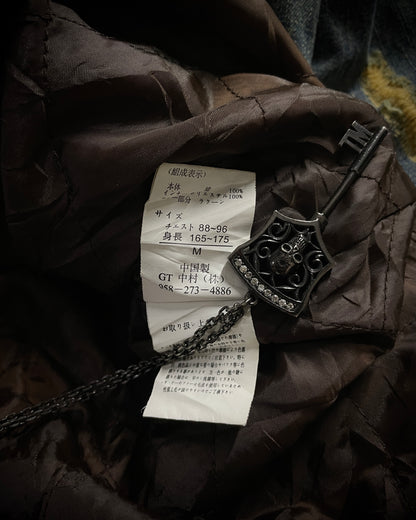 In The Attic Raccoon Fur Distressed Jeans Jacket