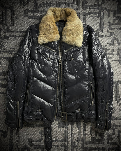 Jackrose Rabbit Fur Down Puffer Jacket