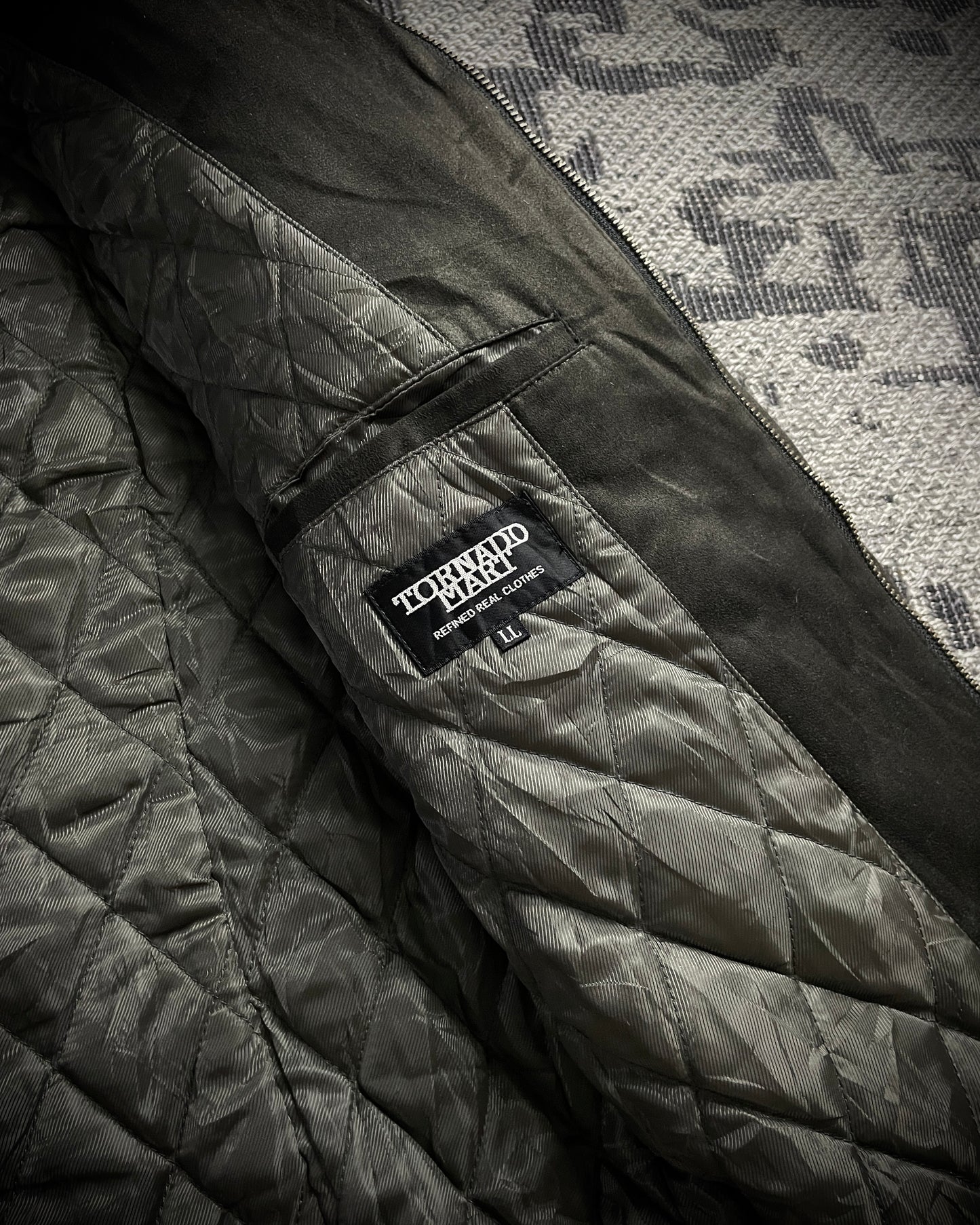 Tornado Mart Faux Fur Micro-Suede Bondage Rider Jacket