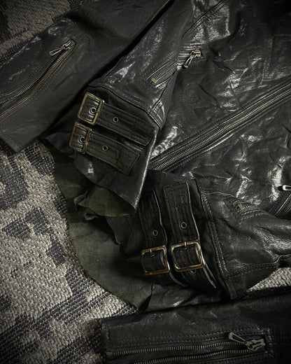 Tete Homme Sheep Skin Rabbit Fur Rider Jacket