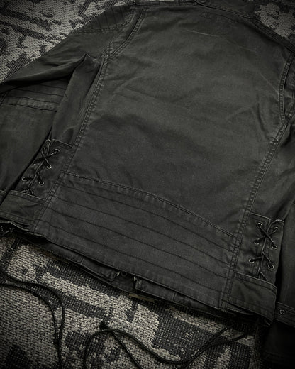 Schlüssel Back Lace Up Rider Faded Canvas Jacket