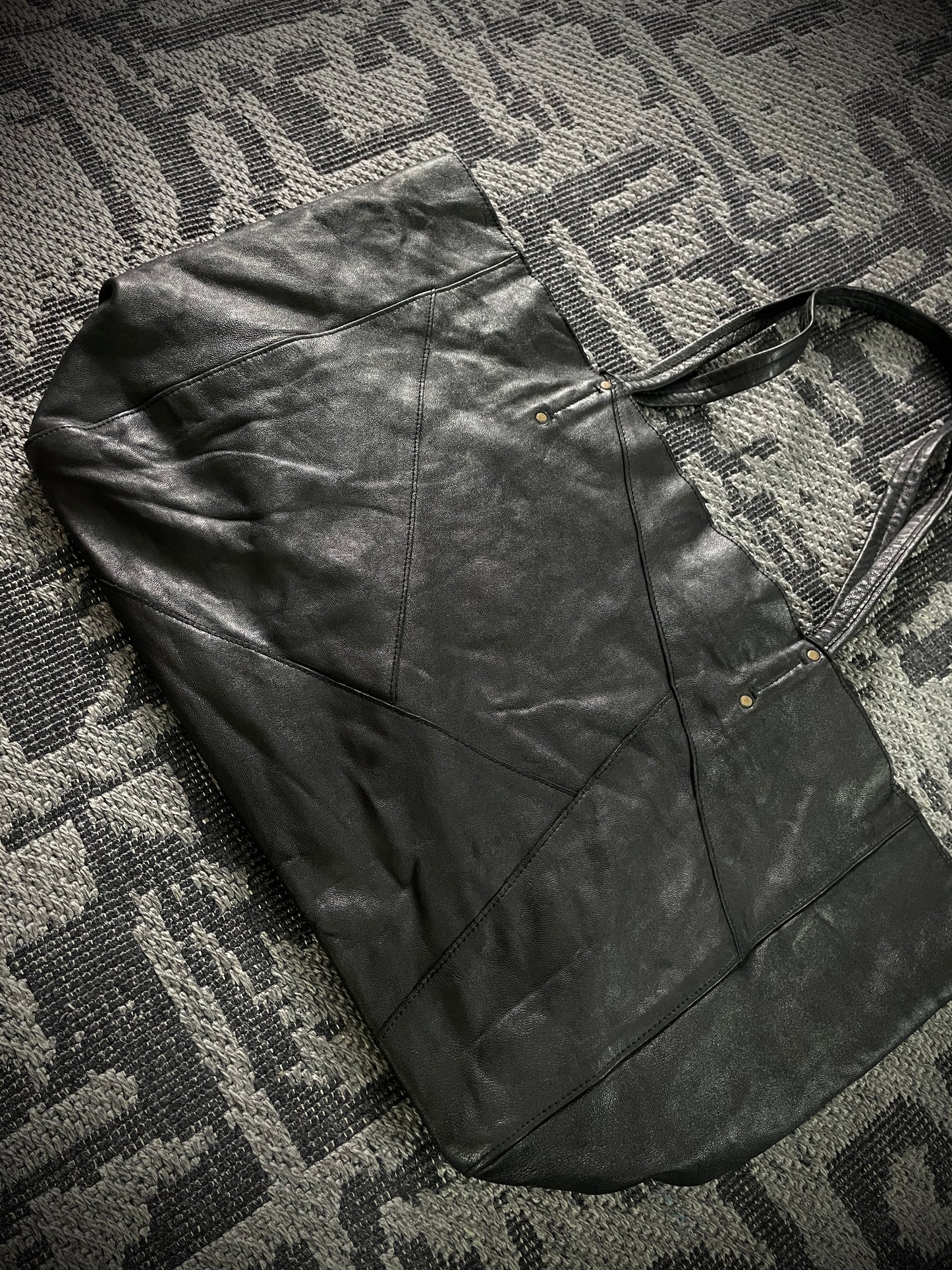 (For offer)Tornado Mart Python Sheep&Goat Leather Tote Bag