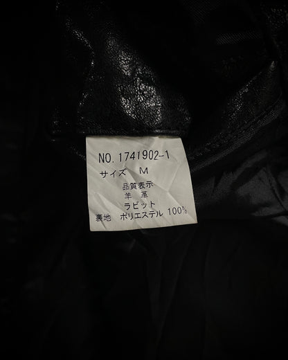 Tete Homme Sheep Skin Rabbit Fur Rider Jacket