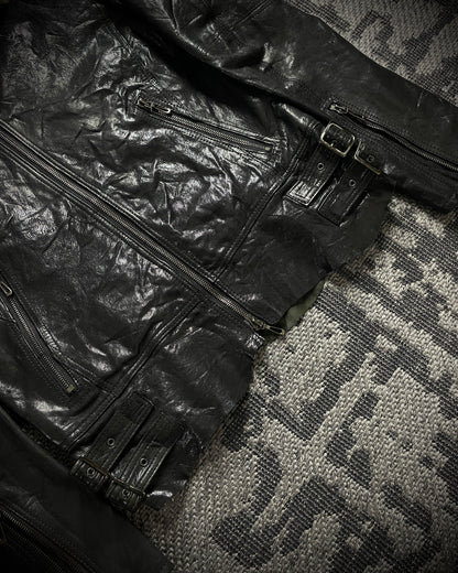 Tete Homme Sheep Skin Rabbit Fur Rider Jacket