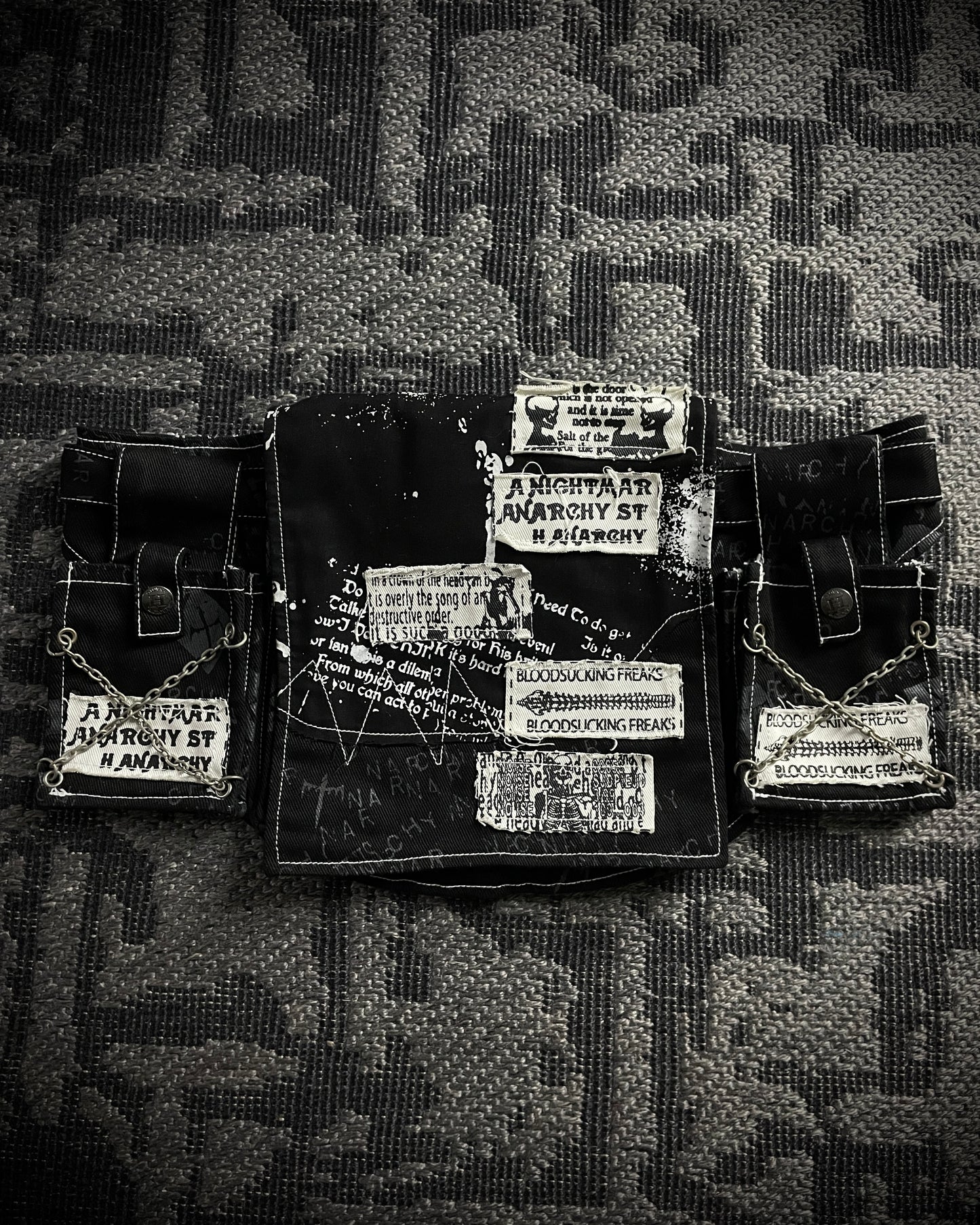 H.Naoto H.Anarchyism for PLUS Gothic Punk Belt Bag