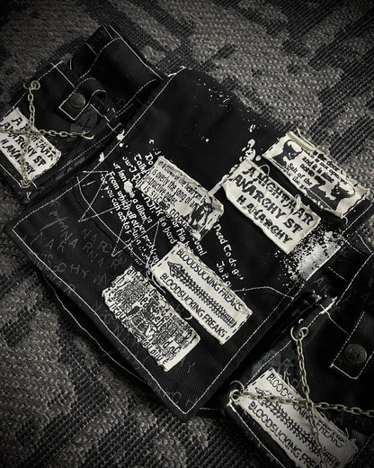 H.Naoto H.Anarchyism for PLUS Gothic Punk Belt Bag