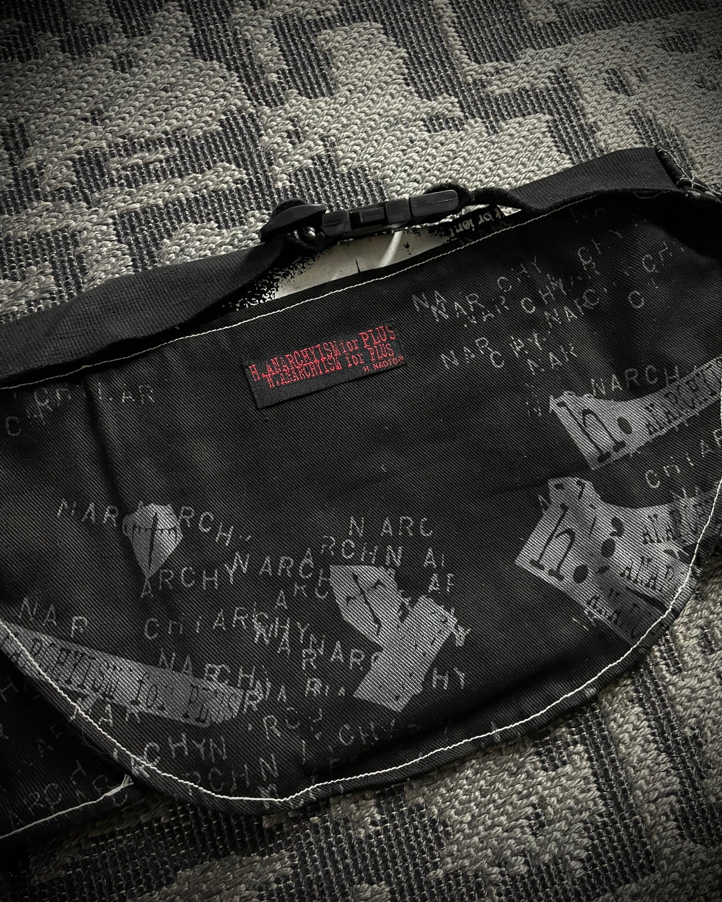 H.Naoto H.Anarchyism for PLUS Gothic Punk Belt Bag