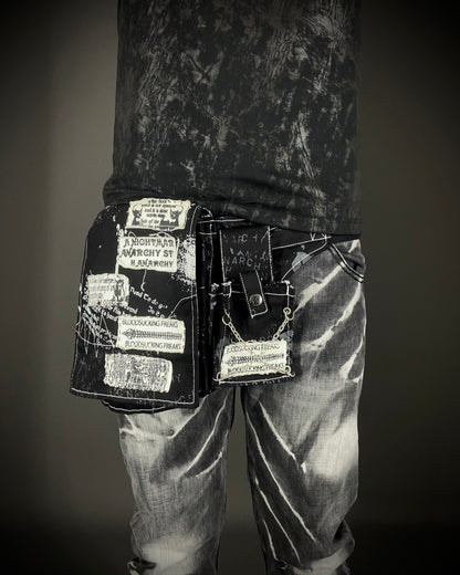 H.Naoto H.Anarchyism for PLUS Gothic Punk Belt Bag
