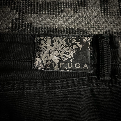 Fuga Japan Whiskered Faded Flared Jeans