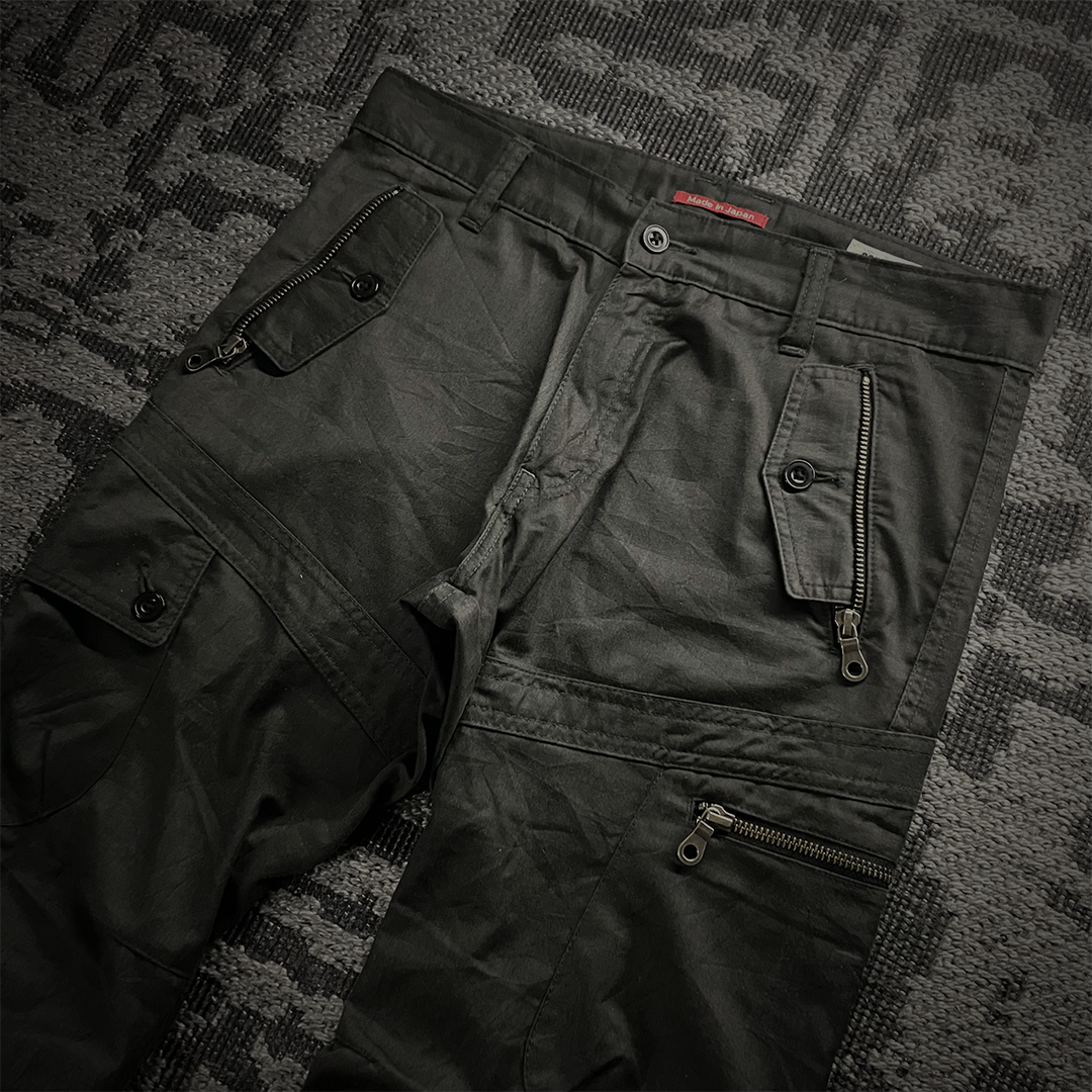 Semantic Design Multi Pocket Bondage Cargo Pants