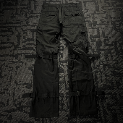 Semantic Design Multi Pocket Bondage Cargo Pants