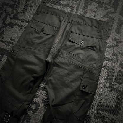 Semantic Design Multi Pocket Bondage Cargo Pants