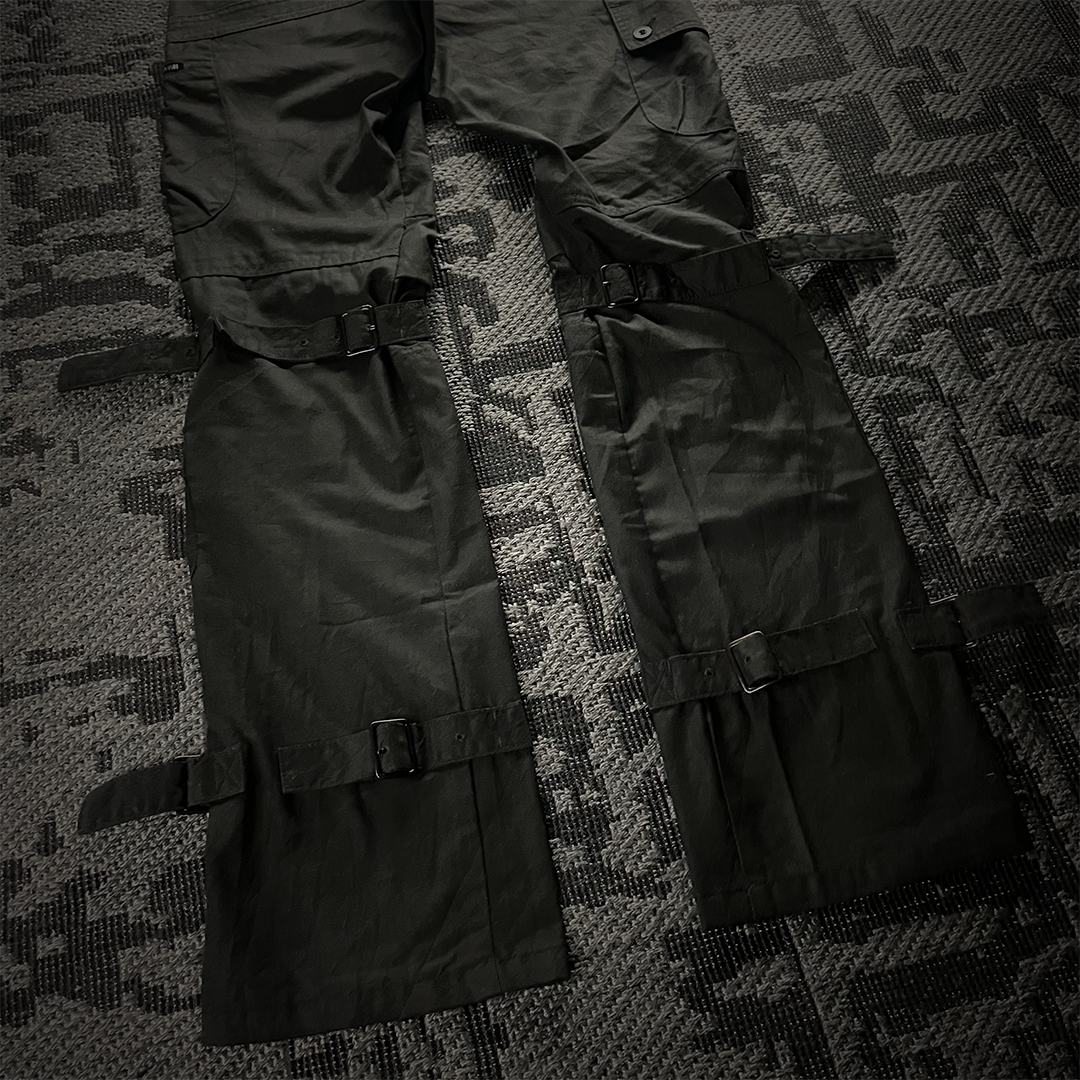 Semantic Design Multi Pocket Bondage Cargo Pants