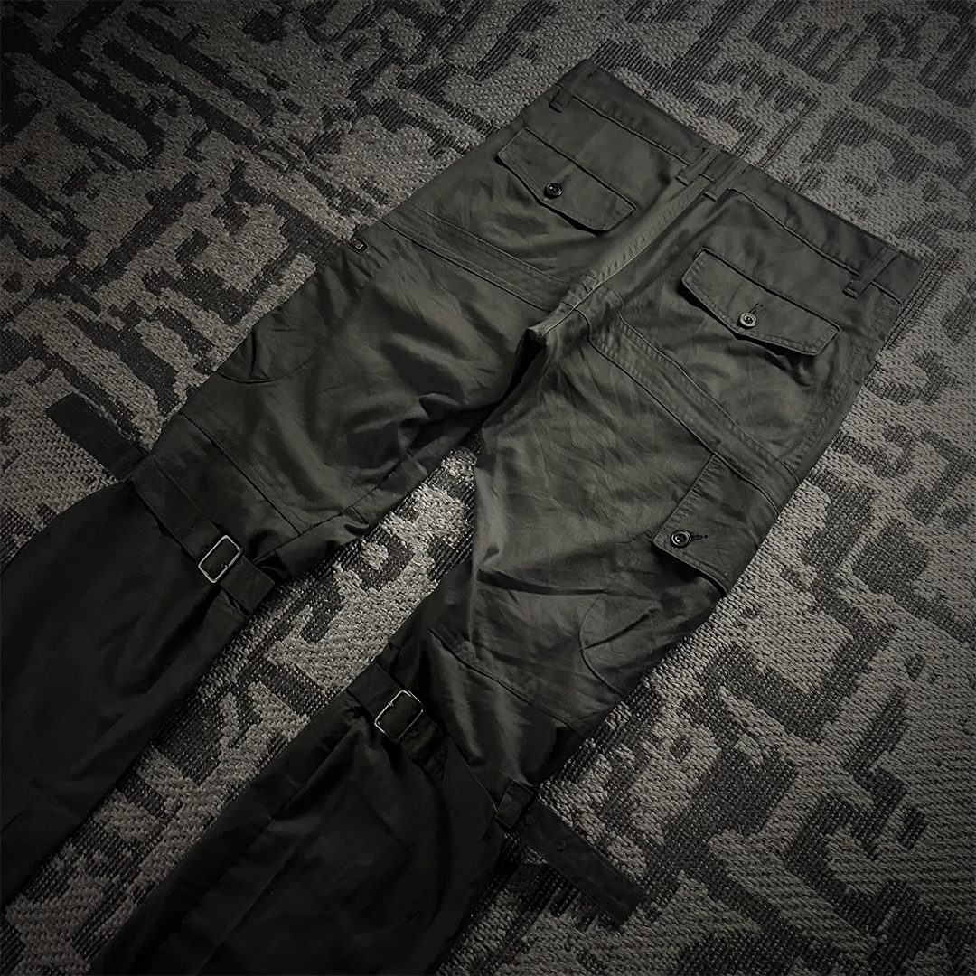 Semantic Design Multi Pocket Bondage Cargo Pants