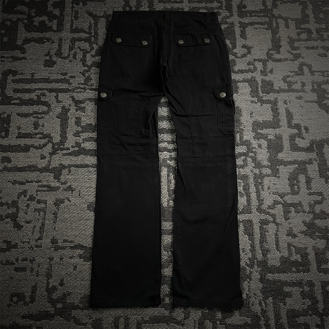 In The Attic Distressed Cargo Studded  Pants