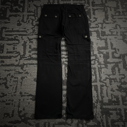 In The Attic Distressed Cargo Studded  Pants