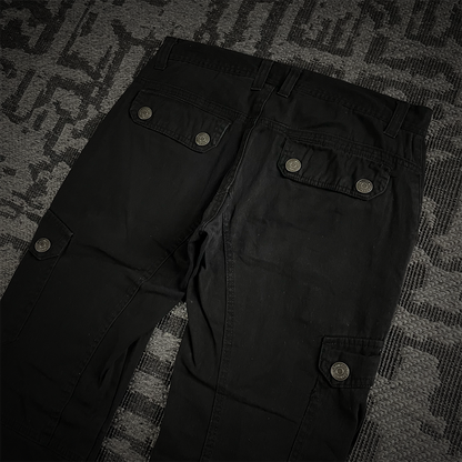 In The Attic Distressed Cargo Studded  Pants