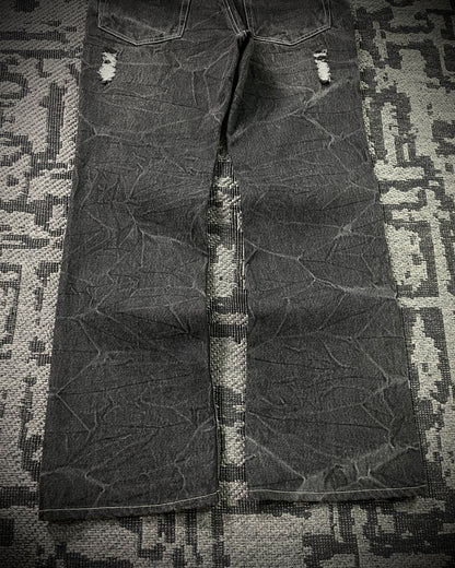 Bernnings Sho Silver Stitch Multi-zip Distressed Poem Bootcut Jeans