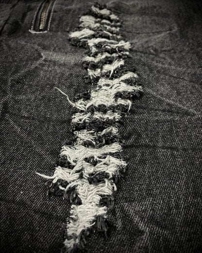 Bernnings Sho Silver Stitch Multi-zip Distressed Poem Bootcut Jeans