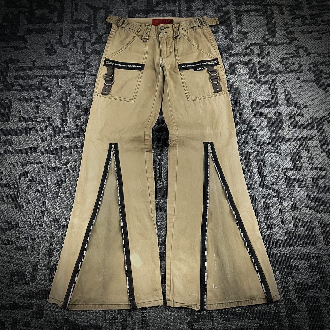 Tripp NYC Multizip Flared Pants