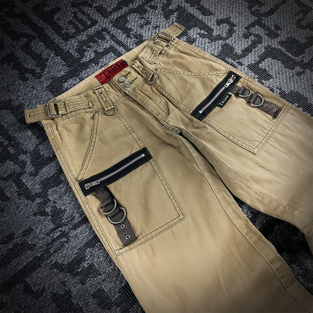 Tripp NYC Multizip Flared Pants