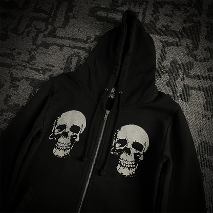 Glad news Double Skull 3D Wings Hoodie