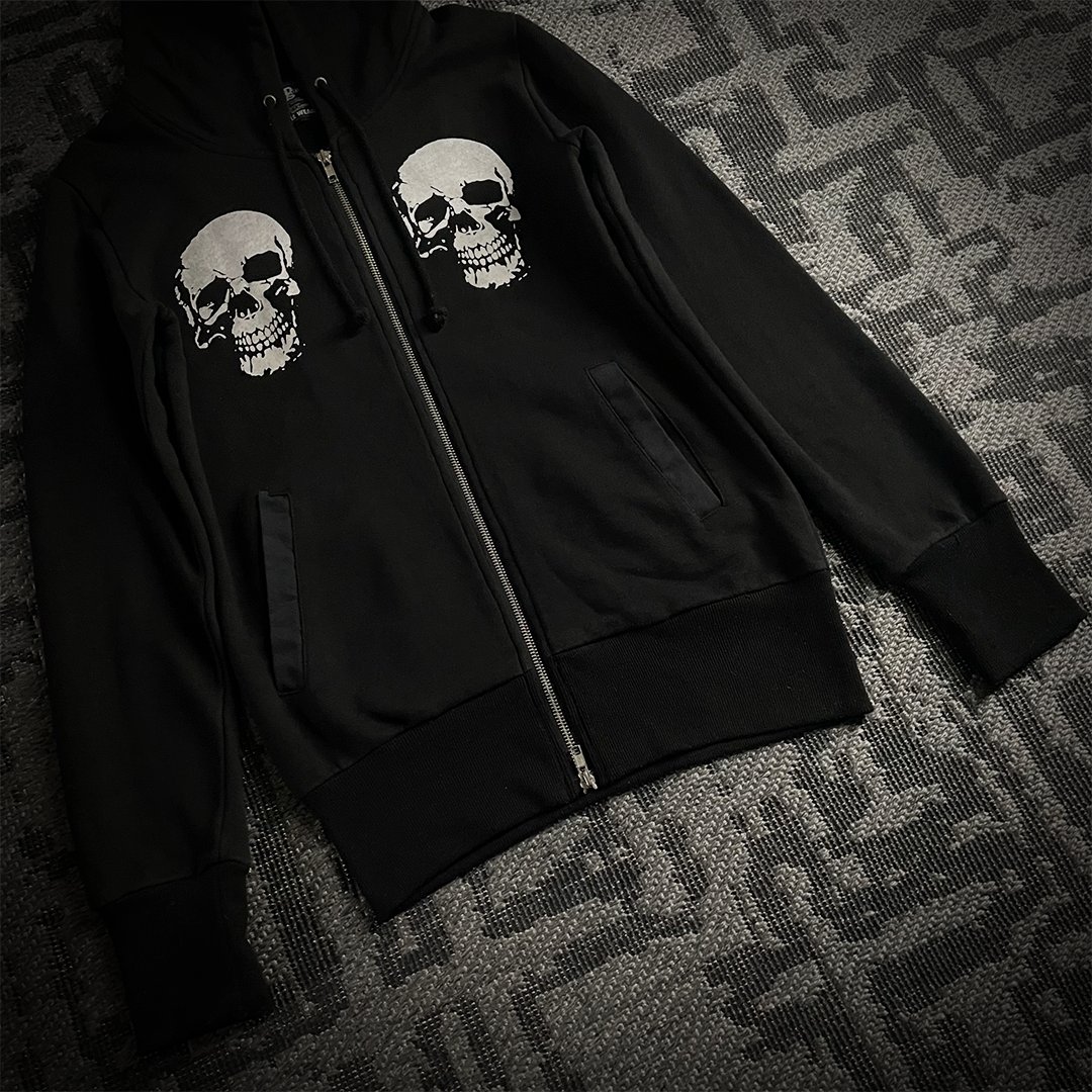 Glad news Double Skull 3D Wings Hoodie