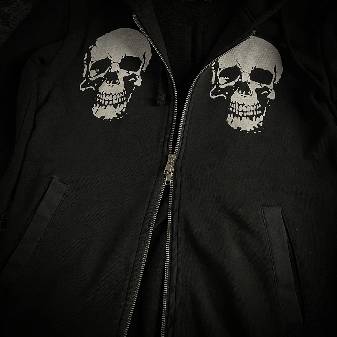 Glad news Double Skull 3D Wings Hoodie