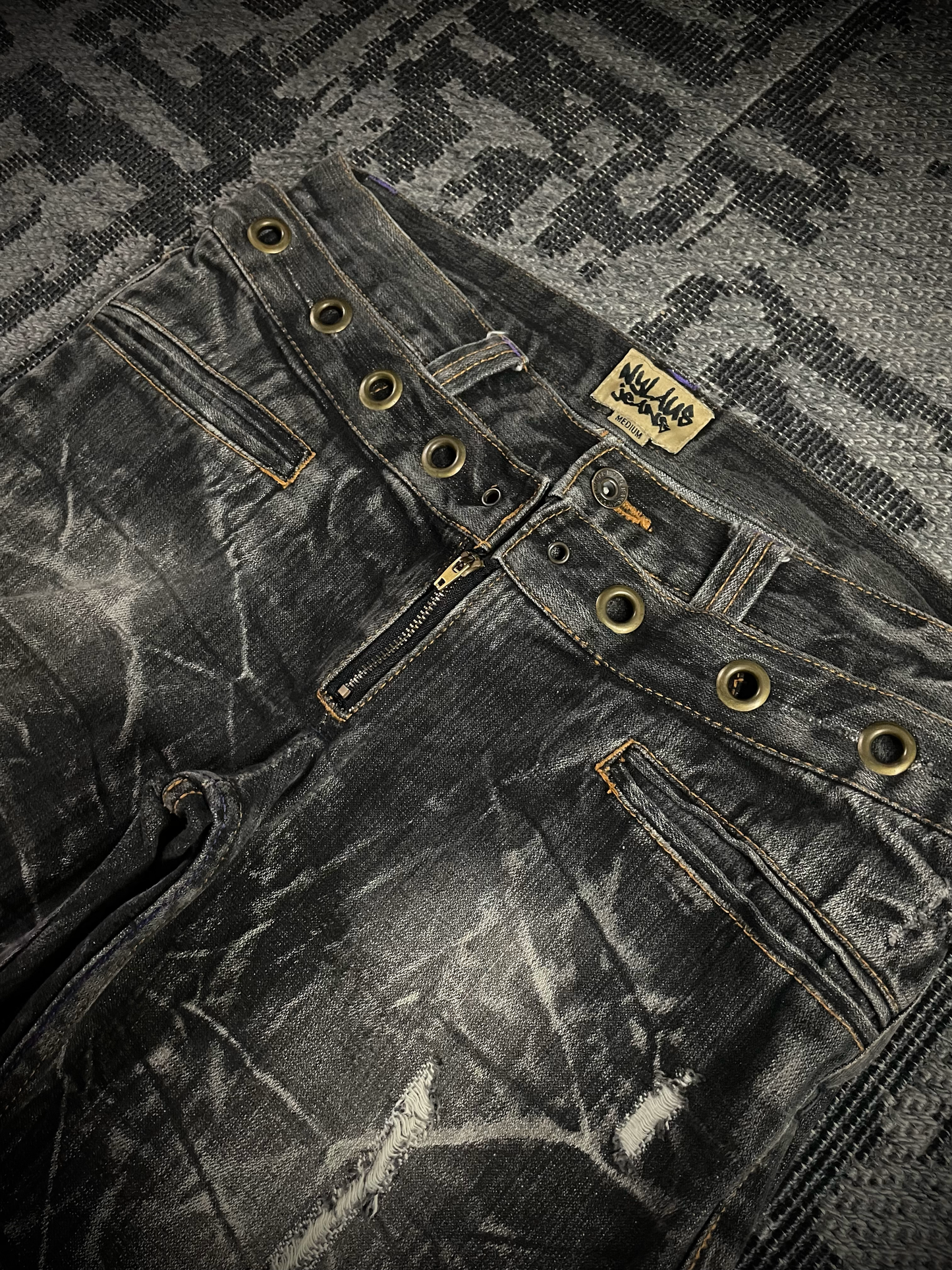 Nylaus Double Waist Boots-cut Denim