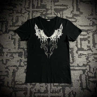 Tornado Mart Tribal Skeleton Wings T-Shirt